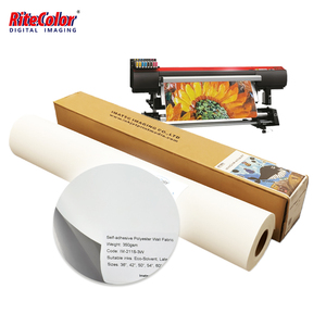 350GSM Polyester Tường Vải sinh thái dung môi có thể in vải tự dính - Product Image 1