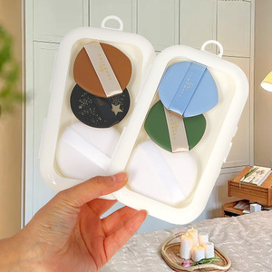 Éponge de maquillage double face sans latex, forme goutte d'eau, pour utilisation sèche et humide, lot de 2 - Product Image 1