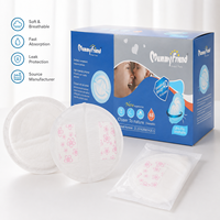 MummyFriend Almohadillas Absorbentes Desechables Tridimensionales Transpirables para Lactancia, de Tela No Tejida con Pulpa de Madera y SAP, para Maternidad