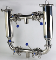 Crépine duplex hygiénique en acier inoxydable de 2 "avec tamis à mailles en acier inoxydable