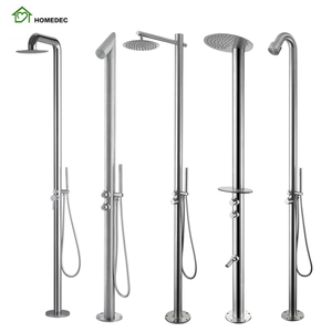 Columna de Ducha Independiente de Acero Inoxidable Cromado <span class=keywords><strong>para</strong></span> <span class=keywords><strong>Piscina</strong></span>, Jardín o Playa - Product Image 5