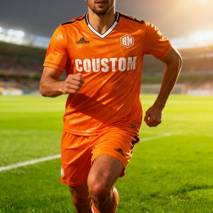 レトロ 快適 速乾 高品質 大きいサイズ 昇華デジタルプリント サッカーキット サッカーユニフォーム - Product Image 1