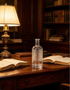 Bouteille en verre à liqueur transparente gaufrée <span class=keywords><strong>de</strong></span> 750 ml, vide, avec logo personnalisé, pour whisky, vodka, <span class=keywords><strong>gin</strong></span> - Product Image 6