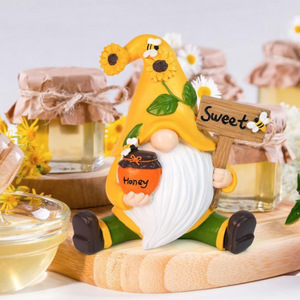 ตุ๊กตาเรซิ่นรูปดอกทานตะวันสีเหลือง ของตกแต่งสวนกลางแจ้ง ของตกแต่งโต๊ะ ของขวัญงานฝีมือ - Product Image 2