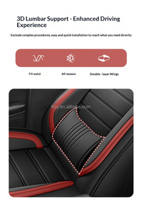 Housses de siège auto en cuir Nappa noir et blanc pour <span class=keywords><strong>Renault</strong></span> Clio <span class=keywords><strong>Captur</strong></span> Kadjar Arkana, protection universelle toutes saisons - Product Image 4