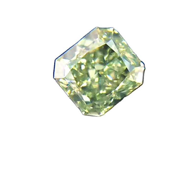 SGARIT, venta al por mayor, diamante verde natural de corte radiante para joyería personalizada, Diamante Suelto auténtico 1ct VS