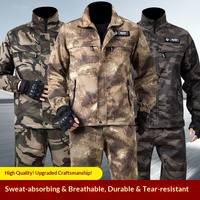 Tenues de camouflage pour hommes, résistantes aux rayures et à l'abrasion, combinaison de randonnée en deux pièces, uniforme tactique, vêtements de chasse, survêtements pour hommes