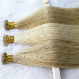 100% Double Drawn Nano Ring Haute Qualité Remy Nano Tips Extensions de Cheveux Raides Noirs Naturels Peut Être Teints-Cheveux Chinois - Product Image 1