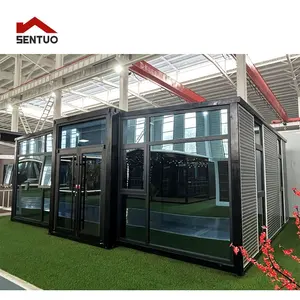 China Manufacturer 20ft 40ft 2 Bedroom 3 Bedroom Expandable Prefab Container Houses Cheap Living Tiny Homes For Sale