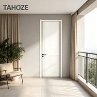Porte en bois d'ingénierie à surface en panneau de cristal de carbone, sans formaldéhyde, résistante à la déformation