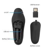 Lápiz Proyector Láser para Pasar Páginas con Receptor Inalámbrico y Logotipo Personalizado para Presentaciones de Negocios y Oficina en PPT