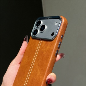 เคสโทรศัพท์หนัง PU คุณภาพสูงแบบแม่เหล็กสำหรับ iPhone 17 13 14 15 16 Pro Max พร้อมปุ่มสัมผัสกล้อง ป้องกันฝาหลัง - Product Image 4
