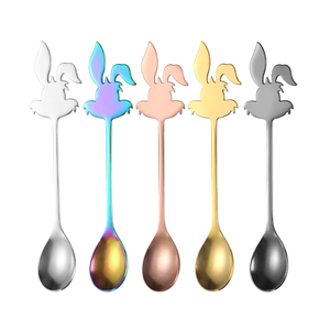 Unique Cute Rabbit 304 Stainless Steel Eco-Friendly Coffee & Ice Cream Spoon for Business Gifts - Indian Home Crafts - Product Image 1
