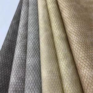 Rắn nổi <span class=keywords><strong>Python</strong></span> in <span class=keywords><strong>PU</strong></span> da tổng hợp vải cho túi giày - Product Image 4