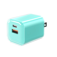Usine En Gros Cristal De Glace PD30w Cube USB A + C Port USB Chargeur Mural Compact pour iPhone 16 15 14 Pro