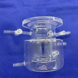 Aangepaste Hoge Kwaliteit Transparantie Glas Hittebestendige Vat Reactie Kolf - Product Image 3