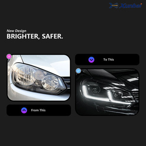 Phares avant XUNBAI MK7.5 Style Bi-LED à double projecteur pour VW <span class=keywords><strong>Golf</strong></span> MK6 2009-2012 12V DRL Clignotant Canbus Plug & Play Pièce Auto - Product Image 3