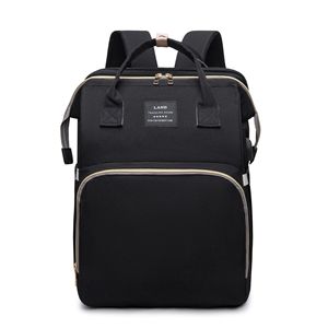 Sac à dos à langer pliable pour bébé, sac de maternité portable grande capacité en tissu Oxford - Product Image 3
