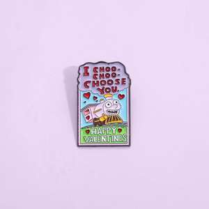 Broche <span class=keywords><strong>de</strong></span> esmalte inspirado en <span class=keywords><strong>los</strong></span> <span class=keywords><strong>Simpson</strong></span> <span class=keywords><strong>de</strong></span> dibujos animados 'I Choose You' Ralph <span class=keywords><strong>Lisa</strong></span> PARA EL Día <span class=keywords><strong>de</strong></span> San Valentín Tarjeta Insignia Ropa Artesanía <span class=keywords><strong>de</strong></span> metal - Product Image 3
