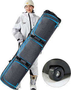 Échantillon gratuit, prix bas, sac de snowboard imperméable entièrement rembourré, sac de ski réglable de grande taille, logo personnalisé, grande capacité - Product Image 1