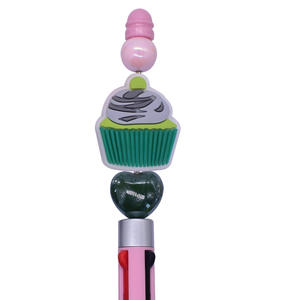 2025การ์ตูนสุดสร้างสรรค์ลูกปัดทรงตรงรูหลวมสำหรับใส่ปากกาลูกลื่นแบบทำมืออุปกรณ์เสริมจี้รูปดอกไม้พวงกุญแจ - Product Image 5