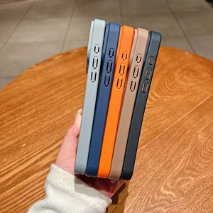 Coque de téléphone couleur unie, sensation peau, compatible avec le chargement magnétique, best-seller, pour <span class=keywords><strong>iPhone</strong></span> 13 <span class=keywords><strong>14</strong></span> 15 16 17 18 Plus Pro Max - Product Image 5