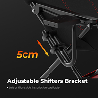 Cockpit de simulation de course pliable, réglable, compatible avec Fanatec/Logitech/Moza PS5/PS4, métal et plastique, garantie 1 an en anglais