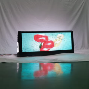จอแสดงผล LED ติดหลังคารถยนต์กลางแจ้ง ป้ายดิจิทัลสีสันสดใส กันน้ำ P2.5 สำหรับโฆษณา - Product Image 4