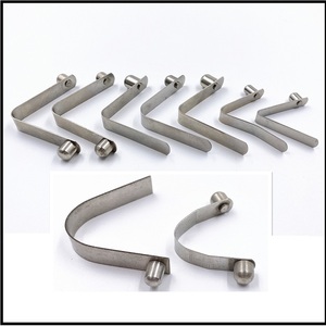 Clip à ressort en forme de V en acier inoxydable, bouton poussoir, clip à pression pour la fixation des tubes de poteaux de tente - Product Image 5