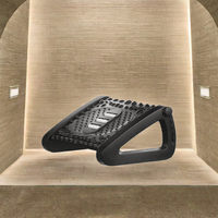 Repose-pieds ergonomique réglable en plastique avec rouleau de massage pour utilisation sous le bureau à domicile