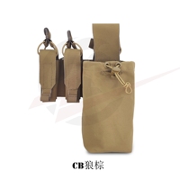 PD-010 Platatac Style PRMD Sac tactique extérieur de recyclage, pochette de taille pour déchets, double porte-chargeur 9 mm + porte-chargeur simple 5.56