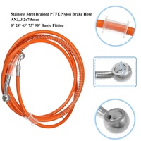 Línea de Freno Trenzada de Acero Inoxidable SAE J1401 con Componentes de Conexión para Motocicletas y Cuatrimotos