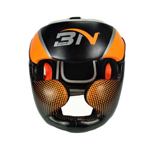 BNボクシングヘルメットカスタムデザインMMAボクシングヘッドガードレザーPUフェイスパターンポータブルボクシングヘルメット - Product Image 5