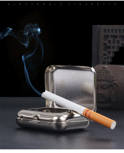 Nuevo Mini Cenicero de Metal portátil con tapa para puerta exterior, cortavientos de viaje multifuncional para oficina, Hometabletap - Product Image 6