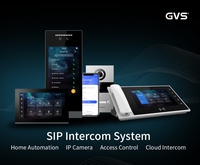 Système d'interphone vidéo filaire GVS avec caméra de sonnette TCP/IP SIP et kit de téléphone de porte