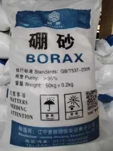 Bajo Precio Borax 10H2O 95% Borax Decahidratado Cristal fabricante