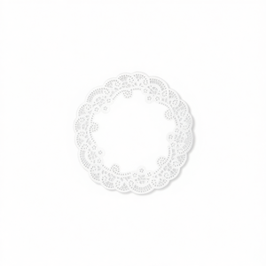 Plateau à gâteau rond blanc blond 25CM 8UDS en plastique élégant pour la décoration de gâteaux d'anniversaire - Product Image 2