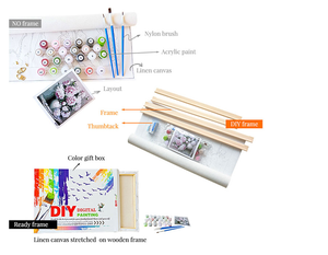 Vente en gros de chaussettes pour <span class=keywords><strong>chien</strong></span> en forme d'arbre de Noël, kits de <span class=keywords><strong>peinture</strong></span> par numéros personnalisés DIY, <span class=keywords><strong>peinture</strong></span> à l'huile pour débutants, 30x40cm encadré - Product Image 5