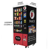 Máquina Expendedora Refrigerada Pequeña y Saludable ZhongDa Europea, con Pantalla Táctil, Función SDK, Monitoreo Remoto, Artículos para Venta Minorista, Certificación CE