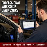 Herramienta de Diagnóstico Profesional UDIAG X50, Escáner OBD2 de Sistema Completo de 7 Pulgadas, Más de 40 Funciones de Reinicio, CAN FD, DoIP, Bluetooth para Más de 100 Marcas