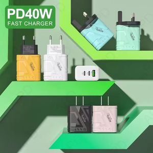 Honor X9a <span class=keywords><strong>Cargador</strong></span> Tipo C + QC Usb AC Teléfono móvil Usb <span class=keywords><strong>Cargador</strong></span> de pared 100-240V A + C Panta Phomepd Faluxuryrging para <span class=keywords><strong>Iphone</strong></span> <span class=keywords><strong>40W</strong></span> FMC - Product Image 5