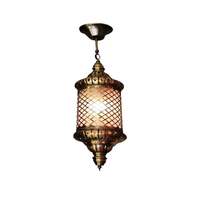 Lámpara Colgante de Techo Estilo Tailandés Árabe Retro de Cobre Personalizada para Dormitorio, Luces de Araña para Villa