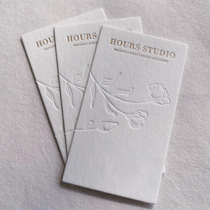 Chất lượng cao vàng dập nổi thẻ kinh doanh sáng tạo và cá nhân thiết kế tốt nhất nhà máy bù đắp giấy và các tông - Product Image 2