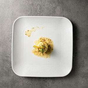 Suojiuju — assiettes en céramique carrées, vaisselle blanche brillante de thème traditionnel pour Restaurant, Banquet, hôtel, 8 "10" 12" - Product Image 5