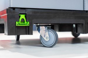 Di động bền vững Giao thông vận tải hệ thống Mobil hiển thị POS di động hiển thị bán lẻ đứng cán với Khóa phanh - Product Image 3