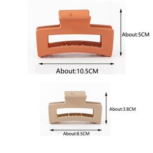 مصنع تصنيع المعدات الأصلية امرأة مربع الملحقات صب Cheveux بسيطة أنيقة leshark الشعر المشبك مشابك سميكة غير لامع تخصيص بهد - Product Image 6