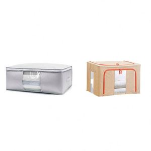 Large Capacity Eco Friendly Foldable Zipper Transparent, Window Organizing Bedroom Closet Home <b>Storage</b> Boxes - Product Image 2