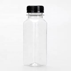 ขวดนมพลาสติกทรงเหลี่ยมขนาด 300 มล. 500 มล. พร้อมฝาปิดแบบใส พิมพ์โลโก้ได้ - Product Image 1