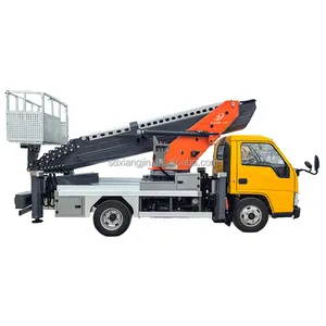 JMC Telescopic thang thủy lực trên không lồng trên không nền tảng xe tải tại nhà máy giá