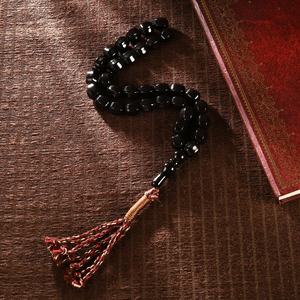 Entrega rápida borla oración 33 Misbaha Tasbeeh musulmán Rosario cuentas contador pulsera regalo joyería Islámica - Product Image 6